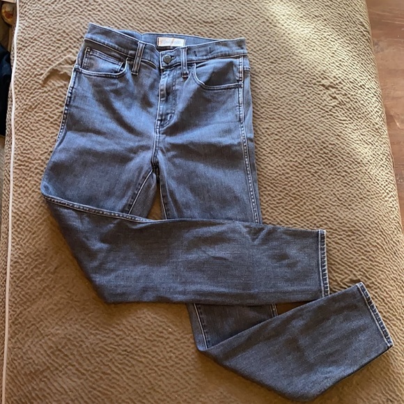 Madewell 10” High Riser Black Denim Skinny Jean - Picture 2 of 8